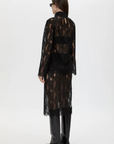 Camilla and Marc Zemira Long Sleeve Lace Top Black