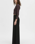 Camilla and Marc Aubrey Long Sleeve Rib Top Hickory