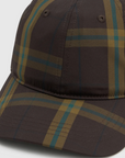 Camilla and Marc Winton Check Logo Cap Espresso Check