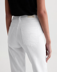 AG Brinley Crop Mid Rise Straight Gallery White