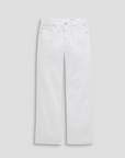 AG Brinley Crop Mid Rise Straight Gallery White