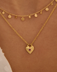 Murkani Love You Small Heart Necklace Gold