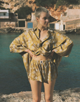 Ciao Ciao Vacation Tramanto Floral Satin Aria Short
