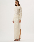 Roame Carmine Top Ivory Sequin