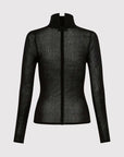 St. Agni Second Skin Knit Top Black