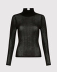 Skin Knit Top Black