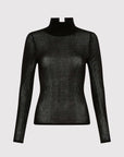 St. Agni Second Skin Knit Top Black