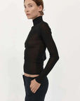 St. Agni Second Skin Knit Top Black