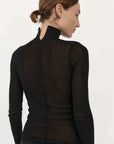 St. Agni Second Skin Knit Top Black