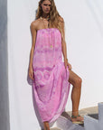Spell Mermaid Cove Strapless Maxi Dress Musk