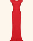 Shona Joy Tatum Cowl Back Maxi Dress Grenadine