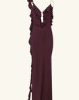 Shona Joy Agnes Ruffle Slip Bias Maxi Dress Wine Tasting
