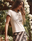 Spell Silver Spring Tee Vintage Cream