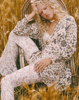Spell Snow Leopard Asymmetric Blouse Animal