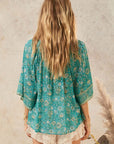 Spell Elysian Short Sleeve Blouse Jade