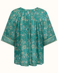 Spell Elysian Short Sleeve Blouse Jade