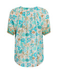 Spell Goldie short sleeve blouse lagoon