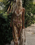 Spell Lovers and Dreamers Strappy Maxi Dress Champagne Peach
