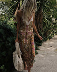 Spell Lovers and Dreamers Strappy Maxi Dress Champagne Peach