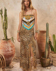 Spell Samantha Bias Skirt Vintage Leopard