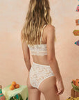 Spell Free Love Lace High Waisted Brief Vintage Cream