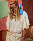 Spell Free Love Lace Crop Vintage Cream