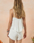Spell Hera Lace Crop Salt