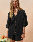 Spell Rhodes Knit Shirt Onyx