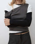 St Agni Organic Cotton Ballerina Top Khaki