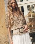 Spell Swan Lake Short Sleeve Blouse Sage