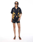 The Tales Silk Crouching Tiger Black
