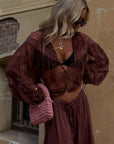 Spell Teodora Lace Blouse Fudge