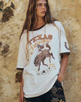 Spell Texas Sweetheart Oversized Tee Vintage Cream