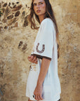 Spell Texas Sweetheart Oversized Tee Vintage Cream