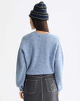Scotch and Soda Fuzzy Relaxed Cardigan Faded Blue