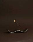 Gentle Habits Ceramic Wave Holder in Silver