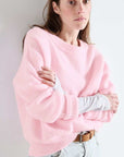 American Vintage Womens Vitow Sweater Almond Melange