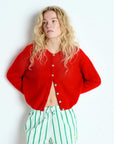 American Vintage Vitow Cardigan Strawberry