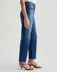 AG Rian High Rise Straight Denim 14 Years Stereo