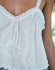 Spell Vintage Petticoat Cami Vintage White