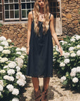Spell Vintage Petticoat Midi Dress Onyx