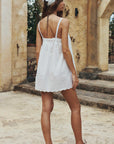 Spell Vintage Petticoat Mini Dress Vintage White