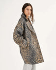 Rabens Saloner Jaqline Oversized Jacket Leopard