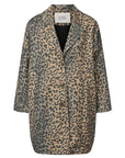 Rabens Saloner Jaqline Oversized Jacket Leopard