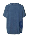 Rabens Saloner Ary Boxy T Shirt Blue