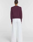 Viktoria and Woods Hart Merino Cardigan Garnet