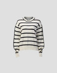 Viktoria and Woods Scenario Knit Ivory Black Stripe