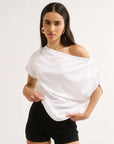 Primi Estelle Off Shoulder T/Shirt Optic White
