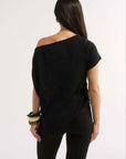 Primi Estelle Off Shoulder T/Shirt Black