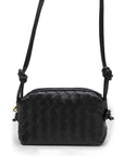 La Tribe Woven Dumpling Bag Black